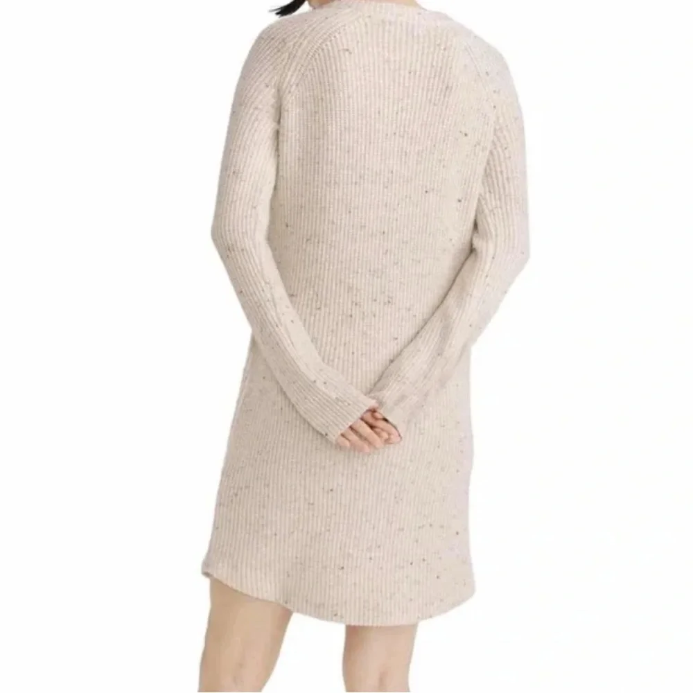 Madewell Speckled Ribbed Sweater Dress | Small - Picture 2 of 12